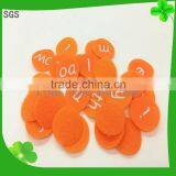 Hook and Loop Alphabet Letters and Numbers Self-sticky 100% Nylon for Colorful T- Shirts