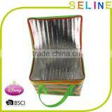 Non Woven+PEP,Non-woven Material and Food Use Insulated Cooler Bag With Zipper thumbnail-4