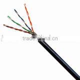 Network Wire Waterproof U/UTP Cat5e Cable With PVC Inner and PE Outer Jacket thumbnail-1