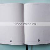 Full Cover Embossed White pu Black Page Notebook With Gold Edge thumbnail-5