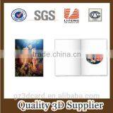 Good Quality Plastic Promotional Gift 3d Postcard for Europe Country 2015