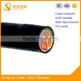 Copper Conductor 300 sq mm Electric XLPE/PVC Armoured Underground dc Power Copper Cable thumbnail-5