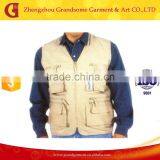 Custom Fitness Men's Multi PocketS Vests, Durable Fishing Vests Made in China thumbnail-1
