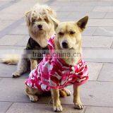 Pink camouflage Pet hooded outwear clothes / double layer Europe design high quality dog camo surcoat