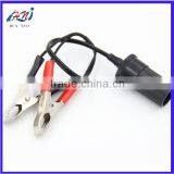 Cigarette Lighter Socket to Car Battery Crocodile Alligator Clamp Clips Charger With Electrical Cable thumbnail-4