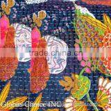 Indian Ethnic Quilt Kantha Floral Handmade Cushion Cover thumbnail-3