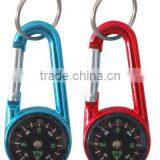 Round Shape Carabiner With Compass