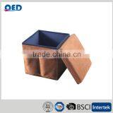 Multi Functional Affordable Folding Storage Leather Ottoman Pouffe thumbnail-1