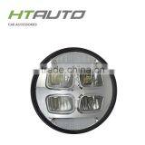 HTAUTO Led Projector Headlight 7" Round 40W Light Led Headlight Led Truck Light With High Low Beam