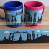 Istanbul travel gift PVC hot or cold drinking coffee mug cup