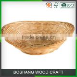 Custom Handmade Oval Wicker Food Basket