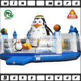 Customized Inflatable Trampoline Penguin Rock Climbing Walls for Children Supplier's Choice