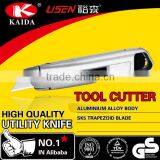 Tool Cutter Trapezoid Blade Aluminium Alloy Carepet Cutter Safety Knife