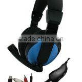 2013 new product Hot selling wired headset for PS3/ XBOX360/ WII / Mac/ PC