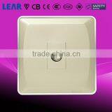 V6_3D Series Wall Switch 1 Gang TV Socket