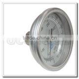 High Quality All Stainless Steel Industrial 3" Bi-metal Back Mount Thermometer 0-250 thumbnail-3