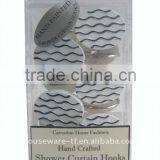 Decorative Shower Curtain Resin Hook 12pcs/set