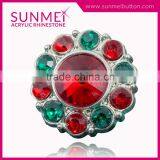 Decorative Professional Crystal Rhinestone Buttons Flat Back thumbnail-3