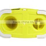 Plastic Mopnado Deluxe Walkable Spin Spring Cotton Mop Head With Antique Metal Bucket thumbnail-5