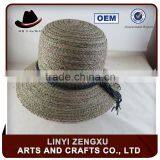 Cheap Bucket Shape Straw Natural Boater Hat