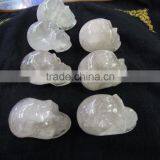 High Quality Clear Quartz Crystal Human Skull Carving Factory Outlet thumbnail-5