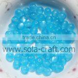 Factory Price Lovely Sparking Decoration Turquoise 6MM 500Pcs Charm Round Cats Eye Resin Beads For Bracelet thumbnail-1