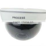 Black Dome Home Surveillance Security LED Flashing CCD Dummy IR Simulation Fake Camera thumbnail-1
