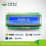 Blue LCD Display 16x2, Y-G Background Black Lettering 16x2 LCD Display, Anti-glare Glass 16x2 Lcd Readable in the Sunshine