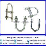 U Shape Bolts With Type1,2,3, DIN933/931 H.D.G / Galvanized With Black /yellow Zinc Plated/blue White thumbnail-2