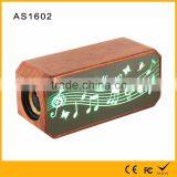 New Design Colorful Flashlight Colorful Flashlight Bluetooth Wooden Speaker Wireless thumbnail-1
