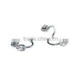 Flower Horseshoes Bar Ear/Nose/Nipple Septum Twister Ring NEW thumbnail-1