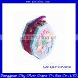 Vintage Kids Metal Lunch Boxes/ Cute Candy Tin Box