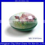 Egg Shape Candy Mints Tin Box for Gift Packaging