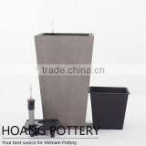 Square Poly Terrazzo Flower Planter Indoor and Outdoor Decor thumbnail-1