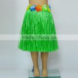Yiwu Factory direct sale 40cm hawaii hula dance skirt,customized dress Hawaii(AM-HWD04)