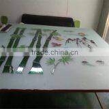 Decorative China Manufacturer Shahe City Bathroom Door Glass thumbnail-3