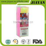 flexible drinking straws in pvc packed