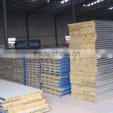 China High Quality Galvanized Color Steel Rock Wool Sandwich Panels thumbnail-3