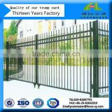 hot PVC coated security wrought iron welded picket fence finials