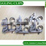 cow cattle buffalo leather toggling machine cast aluminium clips