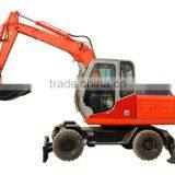 7 Ton Hydraulic Wheel Excavator HSW70 With Best Price thumbnail-1