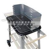 Large Enameled BBQ Grill Trolley thumbnail-2
