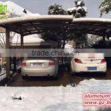 Wrought Iron Metal Gazebo Outdoor Waterproof Car Packing Cover Garage Carport Canopy With Polycarbonate Roofing Sheet thumbnail-1
