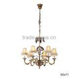 Luxury Bronze Chandelier With Butterfly Crystal Pendant, Imitated Butterfly Design Brass Droplight For Home Decor thumbnail-3