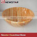 Yellow Honey Onyx Wash Basin thumbnail-1