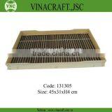 Japanese Bamboo Sushi Serving Tray for Restaurant