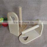 Handmade Decorative Funny Toilet Wrapping Paper Wooden Roll Holder thumbnail-3