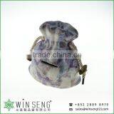 Painting Money Pattern With Bag Model Shape Ceramic Coin Bank for Decoration thumbnail-3