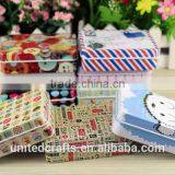 New Small Storage Jars Rectangular Iron Tin Gift Jewelry Holder Storage Box 1Pcs