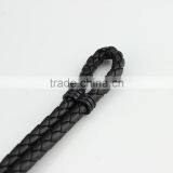 Unisex Fashion Braided Leather Cord Wrap Antique Anchor Bracelets thumbnail-5